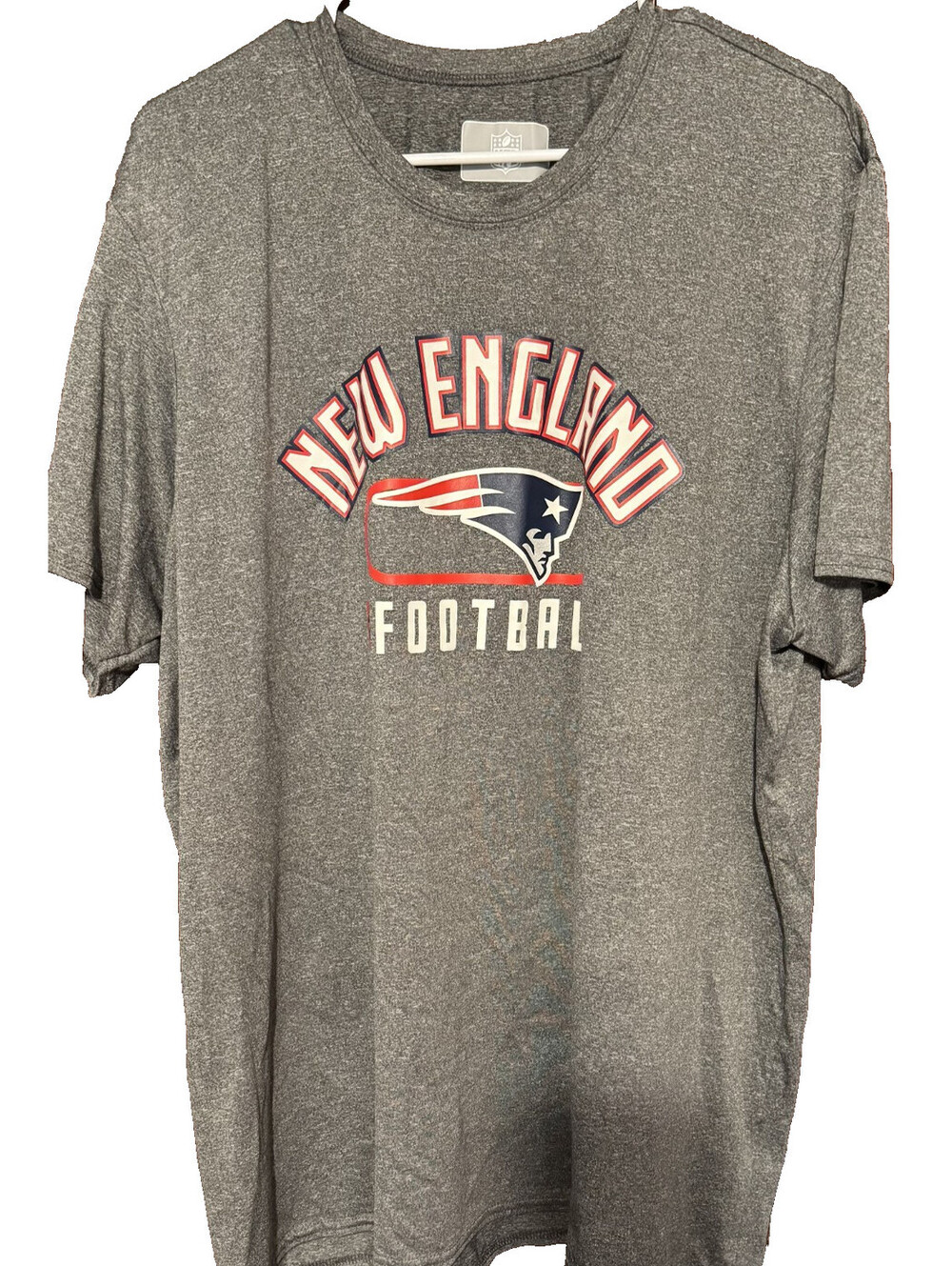 New England Patriots T-Shirt Men XXL Gray Dri-Fit